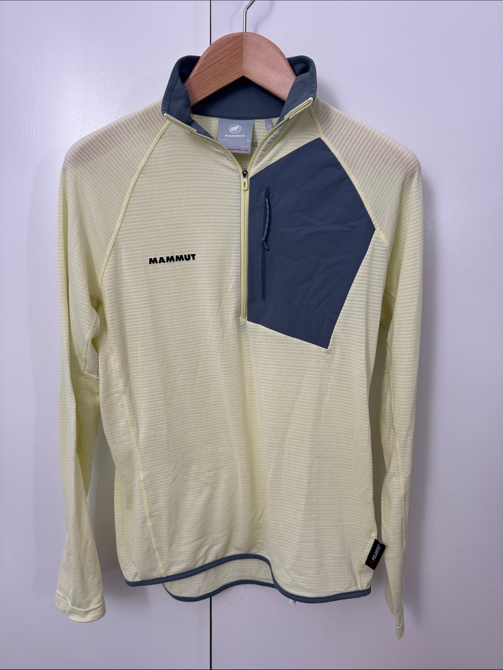 Mammut Men's Arnergy Light ML Yellow Half-Zip Shirt (M)